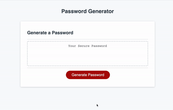 Password-Generator
